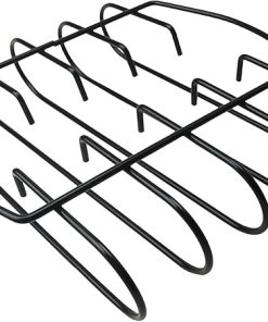 Grill Steak Holder Non-Stick Metal Wire Stand Roast Rib Rack Kitchen Utensil Travel Camping Barbecue Tool Accessory