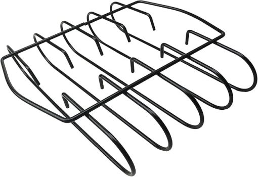Grill Steak Holder Non-Stick Metal Wire Stand Roast Rib Rack Kitchen Utensil Travel Camping Barbecue Tool Accessory