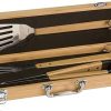 Mipcase 3 Sets Grill Tool Kit Stainless Steel BBQ Tools Set Multi-Functional Grilling Utensils for Outdoor 4