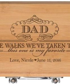 LifeSong Milestones Dad Personalized Wedding Gift Ideas Custom Engraved BBQ Tools Grill Accessories Tool Set 3pc Stainless Steel Barbecue Gift Set for Outdoor Grills (Dad of All The Walks) 2