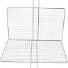 2Pcs Fish Barbecue Clip with Wooden Handle Durable Iron Grill Basket for Outdoor Grilling Includes Thick Thin Net Racks Easy to Use and Clean for Fish and Vegetables 3