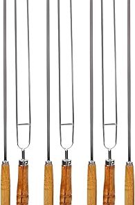 7 in1 Camping BBQ Needle Set, Camping BBQ Needle Sticks Fork Set Outdoor Tools with Portable Storage Bag, for Camping, Hiking