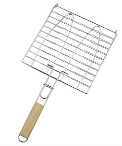 Barbecue Grilling Basket,Grilled Fish Clip Barbecue Fish Clip Net Clip Stainless Steel Appliances Tool Splint Accessories