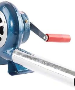 Manual Iron Gear BBQ Blower - Hand Crank Blacksmith Forge Blower, Iron Gear Popcorn Fan With Duct Cooking, Portable Manual BBQ Air Blower, for Camping/Fireplace/Outdoor Grill Accessories ( Size : 200W