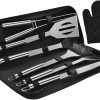 Portable Outdoor Barbecue Kit Stainless Steel Camping Cooking Tool Set Grilling Utensils