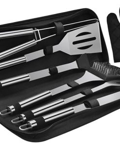 Portable Outdoor Barbecue Kit Stainless Steel Camping Cooking Tool Set Grilling Utensils