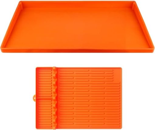 Silicone Griddle Mat 29” With Silicone Griddle Tool Mat 16"x11.5" for Blackstone,Upgraded Full-edge Heavy Duty Food Grade Non-Stick Griddle Cover