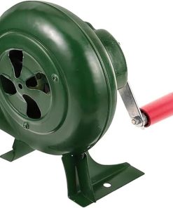 Hand Blower Blacksmithing Coal Forged Fan Barbeque Air Blower Outdoor Barbecue Fan Hand Crank BBQ Fan Popcorn Air Blower mini Handheld Fire Bellows Barbecue Fire(Size:120W,Color:One Color)