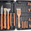 18pcs Extra Thick Stainless Steel Grill Tool Set for Men, Heavy Duty Grilling Accessories Kit for Backyard, BBQ Utensils Gift Set with Spatula