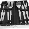 Blackstone 23Pcs Griddle Accessories Kit, Grill Tools with Spatulas, Scraper, Burger Press, Basting Cover, BBQ Tongs, Oil Bottle – Flat Top Grill Accessories Set for Outdoor Cooking 4