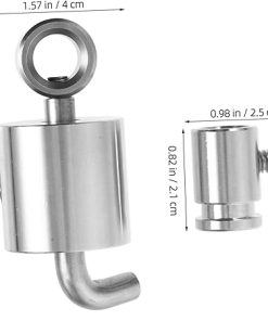 Mikikit 4 Sets Bbq Grilling Accessories Rotisserie Balance Weight Rotisserie Spit Stop Stainless Steel Construction 2