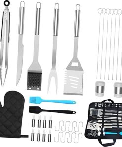 Camping Bbq Grill Set 35pcs Bbq Tools Stainless Steel Utensils Barbecue Supplies Barbecue Accessories
