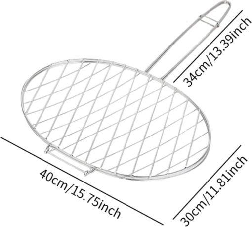 MYCENSE BBQ Net Barbecue Tool Thickened BBQ Rack Grill Pan Cooking Net Grilling Basket for Fish - Image 2