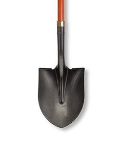 Hisco Round Point Shovel with 14 Gauge Hollow Back Blade and Long 47 inch Fiberglass Handle – HIRP14L 2