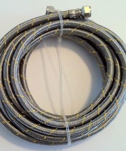 Propane, Natural Gas Line 16 ft Stainless Steel Braided Hose LP LPG Grill Parts 2