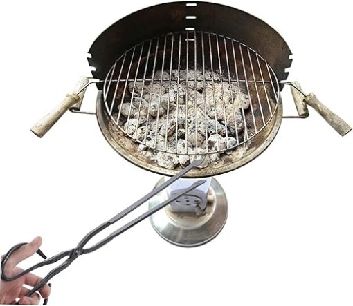Camping Firewood Tongs Heavy Duty Charcoal Clamp Long Log Grabber Outdoor Bbq Clip Portable Clamp Sturdy Iron Tool Random Style - Image 2