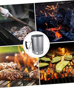 BBQ Tool Barbecue Fire Starter Chimney Carbon Stove No Chemical Aftertaste Cubes Option 2