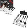 HAUSHOF Large Grilling Accessories and HAUSHOF Steak Knives Set of 8