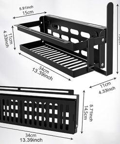 Griddle Tool Holder Folding for Grilling Outdoor Barbecue BBQ Accessories Storage Seasoning Storage Rack 2