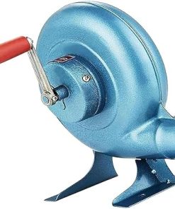DARZYS Hand Crank Blacksmith Forge Blower, Cooking Manual BBQ Air Blower, Centrifugal Barbecues Blower, for Outdoor Cooking Picnic Hiking Tool(150W)