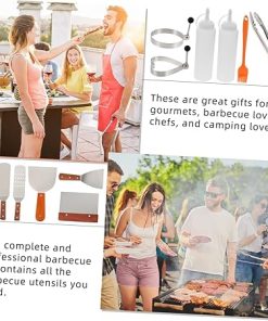 12pc BBQ Tool Set for Men Grill Utensils Kit Stainless Steel Grilling Supplies Outdoor Grill Tools Barbecue Cookware 2