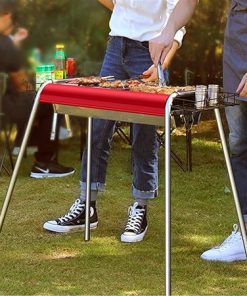 Grill Rack for Outdoor Grill Outdoors Home Portable Barbecue Charcoal Grill Stand Camping Picnic Travel Cooking Tools Roast Meat Grill Frying Supplies 2