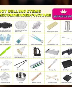 BBQ Accessories Camping Utensils Grill Set Kitchen Gadgets Griddle Accessories Flat Top Grill Gifts for Men Grill Scraper for Outdoor Spatula Set Cleaning Kit Barbecue