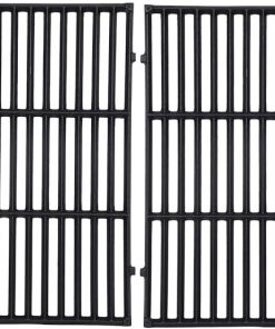 GasSaf 19.5 inch Grill Grates Replacement for Weber 7524, 7528, Genesis 300 E310 E320 E330 S310 S320 S330 EP310 EP320 EP330 Gas Grill, Set of 2 Cast Iron Cooking Grid Grates(19.5" x 12.9" x 0.5")