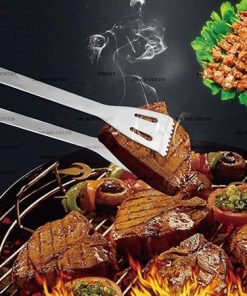 BBQ Grill Accessories Set, 12PCS Grill Tools Set with Carry Bag, Stainless Steel Grilling Accessories for Outdoor Camping Backyard Barbecue, Grill Gifts for Men 2