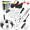 Barbecue Tool Set - Grill Tools with Case | Grilling Barbecue Tool Set | Outdoor Grill Accessories | Grilling Accessories for Outdoor Grill | Multi-Functional Outdoor Cooking Tool