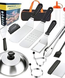 Barbecue Tool Set - Grill Tools with Case | Grilling Barbecue Tool Set | Outdoor Grill Accessories | Grilling Accessories for Outdoor Grill | Multi-Functional Outdoor Cooking Tool