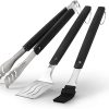 Pizza Oven Cleaning Brush with Brass Bristles and Stainless Steel Scraper – Adjustable Handle Up to 47 Inches for Indoor and Outdoor Use 4