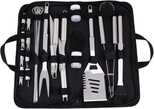 Essential BBQ Gadget Kit 1 Set Grill Utensils for Men Easy Storage Grill Accessories