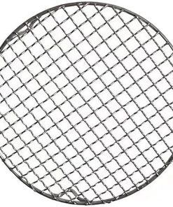 Reusable Barbecue net,BBQ Grill Rack, Stainless Steel Barbecue Round BBQ Grill - Sturdy, Even Mesh Spacing, Fit for Outdoor Camping Picnic Baking