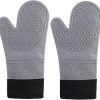Thicken Long Silicone Baking Gloves Waterproof Heat Resistant Oven Mitt with Cotton Kitchen Cooking Baking Gants BBQ Gloves
