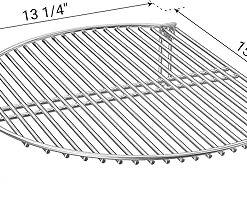Onlyfire Stainless Steel Grill Expander Cooking Grate Fits for Charcoal Kettle Grills like Weber,Char-Broil and Ceramic Grills like Large Big Green Egg,Kamado Joe Classic,Pit Boss,Louisiana 2