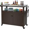 GRISUN Foldable Grill Cart for Ninja OG700–OG750 & Blackstone 22″ | Portable BBQ Stand with Wheels, Side Table & Storage Basket 4