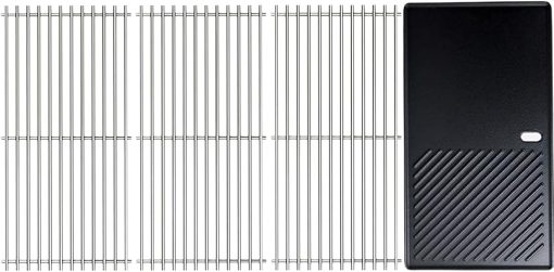 Uniflasy Cooking Grid Grates and Griddle for Charbroil 463230515 463240115 463239915 463226515 463436215 466235816 for Char-Broil 5 6 Burner Gas Grill