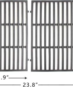Hongso Grill Grates Flavorizer Bars and Burner Tube Kit Bundle for Weber Spirit 300 Series E S 310 320 (2013-2017) with Front Mounted Control Panels 2