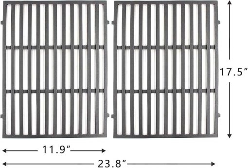 Hongso Grill Grates Flavorizer Bars and Burner Tube Kit Bundle for Weber Spirit 300 Series E S 310 320 (2013-2017) with Front Mounted Control Panels - Image 2