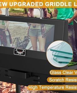BBQ PLUS Clear View Hinged Lid for Blackstone 36” Griddle Heavy Duty Griddle Accessories for Blackstone 1554 1863 1825 1818 Cover 2