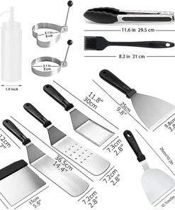Grill Accessories,12pcs Grill Set BBQ Tools,Stainless Steel Grill Tools,Stainless Steel BBQ Kit,Grilling Tools Set for Outdoor Grill,BBQ Grill Accessories 2