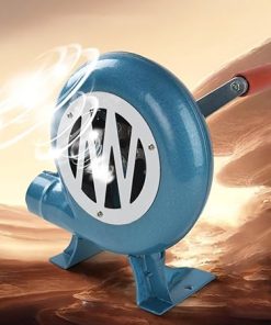 Manual Iron Gear BBQ Blower, Hand Crank Blower Fan, BBQ Blower with Hand Crank Tool, for Camping/Outdoor Grill Accessories