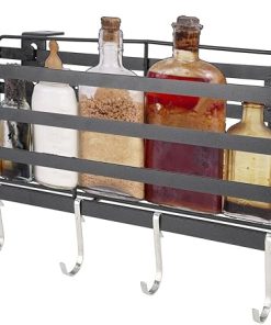 Grill Caddy, Outdoor Camping Grill BBQ Accessories Organizer, Griddle Caddy Side Seasoning Storage Rack, BBQ Caddy for Outdoor Grill