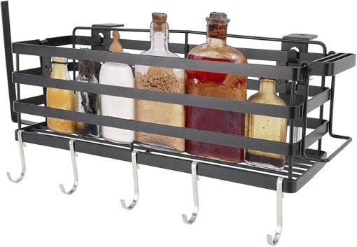 Grill Caddy, Outdoor Camping Grill BBQ Accessories Organizer, Griddle Caddy Side Seasoning Storage Rack, BBQ Caddy for Outdoor Grill