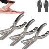 16.4 Inch Marshmallow Roasting Fork,10 Pcs Stainless Steel Multifunctional Outdoor Barbecue Skewer Sticks with Beech Wood Handle, for BBQ Camping Cookware Bonfire Grill Cooking 4