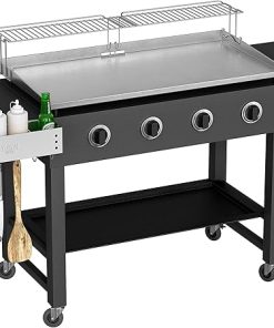 Yukon Glory Griddle Basics Bundle For 36″ Blackstone Griddles, Contains BBQ Caddy and Griddle Warming Rack, Provides Clean and Organized Workspace and Storage – Not for Pro-series/Tabletop 2