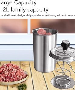 Meat Press Made of Stainless Steel 304 with a Thermometer, Transparent Lid, Ideal for Pork, Beef, Fish and Lambpractical Lunch Meat Maker and Press Tool 2