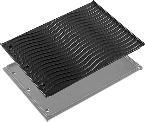 56040 Griddle Grill Replacement Parts for Napoleon Prestige 500 Prestige Pro 500 Built-in lex 485 605 730 Series P500RSIBPSS-3 BIP500RBNSS-3 BIPRO500RBPSS-3 Reversible Cast Iron Griddle Plate