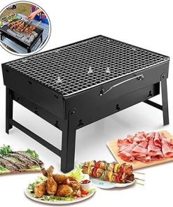 BBQ Grill Outdoor Gas grill Foldable BBQ Grills Patio Barbecue Charcoal Grill Stove Stainless Steel Outdoor Camping Picnic Barbecue BBQ Accessories Tools 2